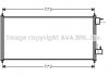 Радіатор кондиціонера Ford Tranzit Connect 1,8DI-TDCI 02-13 AVA AVA COOLING FDA5361 (фото 2)