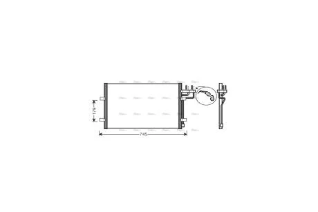 Радіатор кондиціонера Ford Focus II 05>11 AVA AVA COOLING FDA5367