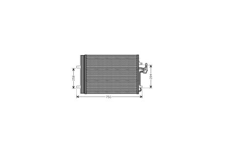 Радіатор кондиціонера Ford Mondeo IV (07-) AVA AVA COOLING FDA5427D