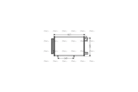 Радіатор кондиціонера Ford Fiesta VI (08-) (FDA5439D) AVA AVA COOLING 'FDA5439D