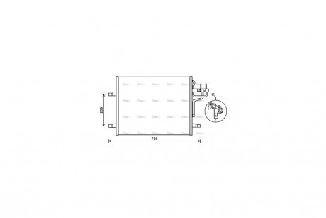 Радиатор кондиционера AVA AVA COOLING FDA5483