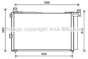 Радіатор кондиціонера Ford Ranger (05-)/Mazda BT-50 (06-) AVA AVA COOLING 'FDA5486D