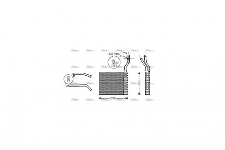 Радиатор отопителя салона Ford Focus II, Focus C-Max, Mazda 3 I AVA AVA COOLING FDA6364