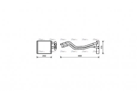 Радиатор отопителя салона Ford Fiesta 08> AVA AVA COOLING FDA6455