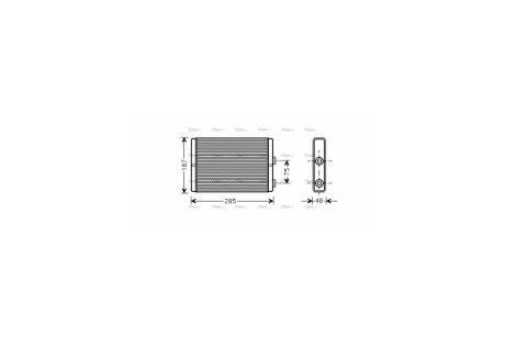 Радиатор отопителя салона PSA Jumpy Expert II 07> AVA AVA COOLING FT6325