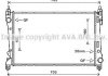 Радиатор охлаждения двигателя Fiat Doblo Opel Combo 10> 1,3 MJet 1,4i MT AC+/- AVA COOLING 'FTA2449 (фото 1)