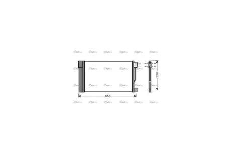 Радіатор кондиціонера Citroen Nemo/Fiat Fiorino/Peugeot Bipper (08-)/Opel Corsa (07-) (FTA5314D) AVA AVA COOLING 'FTA5314D
