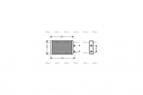 Радиатор отопителя салона AVA AVA COOLING FTA6220