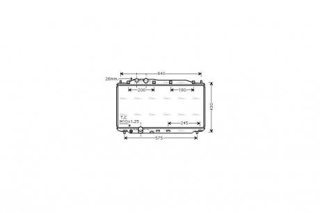 Радиатор охлаждения двигателя AVA AVA COOLING HD2187