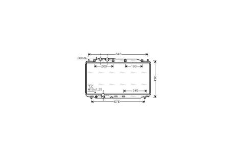 Радіатор охолодження двигуна Honda Civic 1,8i 06> MT AC+ AVA AVA COOLING HD2187 (фото 1)