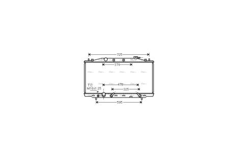 Радиатор охлаждения двигателя Honda Accord 2,4i 08>15 AT AC+/- AVA AVA COOLING HD2224