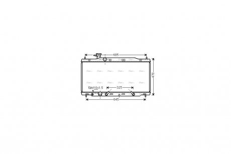 Радиатор охлаждения двигателя AVA AVA COOLING HD2269