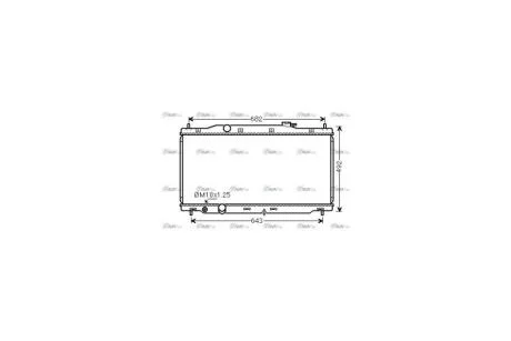 Радіатор охолодження двигуна Honda CR-V (12-) (HD2307) AVA AVA COOLING 'HD2307