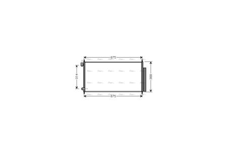 Радиатор кондиционера Honda Accord 2,0-2,4i 03>08 AVA AVA COOLING HD5185D