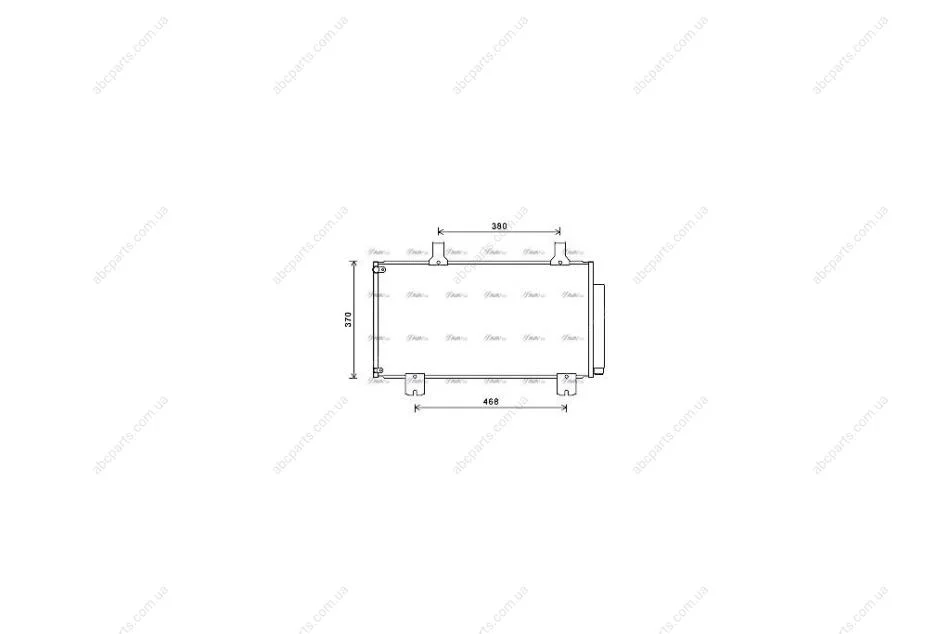 Радіатор кондиціонера Honda Accord VIII (09-), Accord IX (13-) 2.4 IVTEC (HD5247D) AVA AVA COOLING 'HD5247D (фото 1)