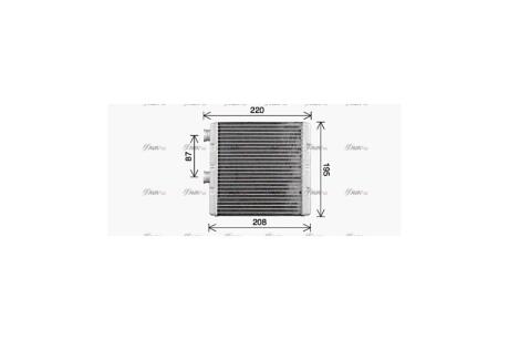 Радиатор отопителя салона Honda Civic (05-11) AVA AVA COOLING 'HD6329