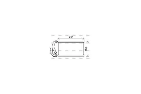 Радіатор обігрівача салону Honda Civic (05-13), CR-V (06-12) (HDA6294) AVA AVA COOLING 'HDA6294