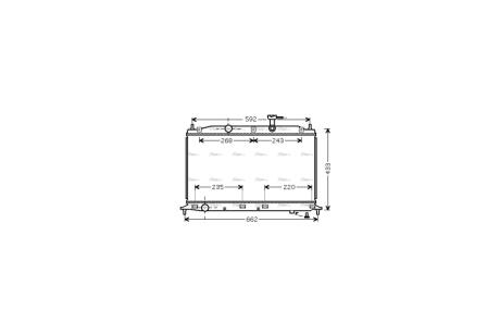 Радиатор охлаждения двигателя Hyundai Accent 1,4-1,6i 05>10 MT AC+/- AVA AVA COOLING HY2188