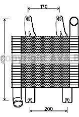 Інтеркулер Hyundai Terracan (01-)/KIA Carnival (99-) 2.9CRDi (HY4229) AVA AVA COOLING 'HY4229