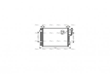 Радіатор кондиціонера Hyundai i30 1.4i-1.6i 07> MT/AT AVA AVA COOLING HY5183D