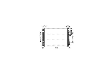 Радиатор кондиционера Hyundai i30 1,6CRDI 2,0CRDI 07>11, Ceed 1,6CRDI 2,0CRDI 08>12 AVA AVA COOLING HY5189D