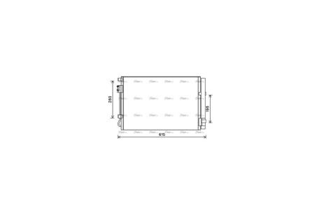 Радіатор кондиціонера KIA Rio (11-)/Hyundai Accent (10-) AVA AVA COOLING HY5269D