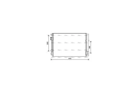 Радиатор кондиционера KIA Rio (11-)/Hyundai Accent (10-) AVA AVA COOLING HY5269D