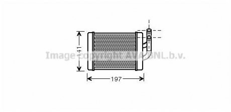 Радиатор отопителя Hyundai H-100, Porter 2.5D (94-) AVA AVA COOLING 'HY6158