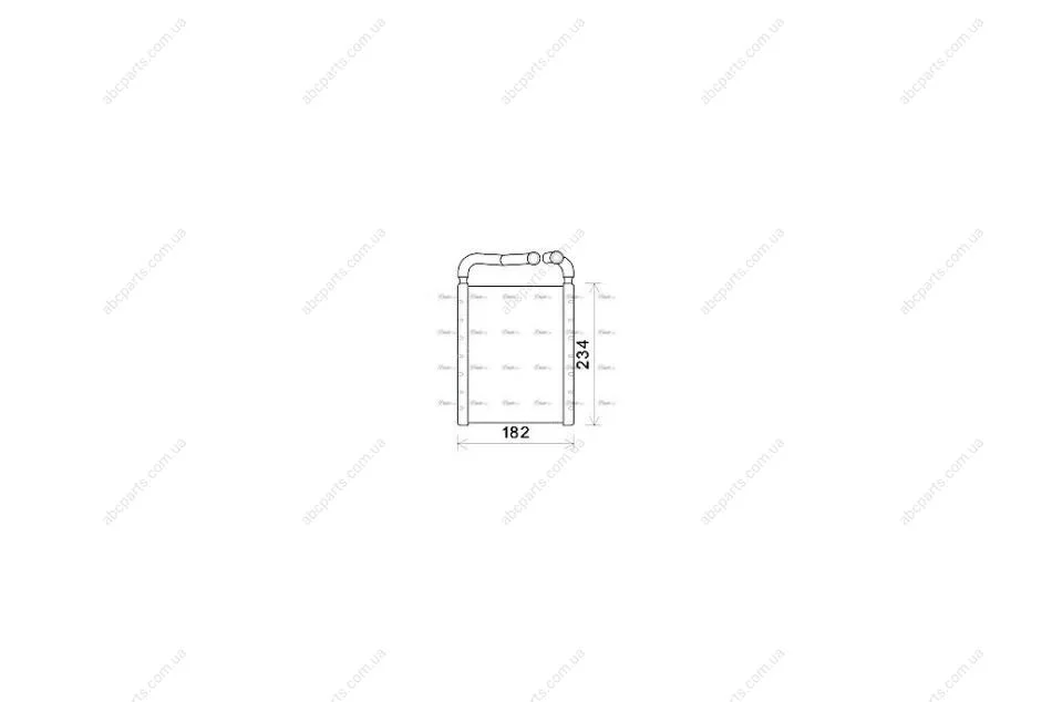 Радіатор обігрівача салону Hyundai Santa Fe 2,7i 2,2d 06>06/10 AVA AVA COOLING HY6356 (фото 1)