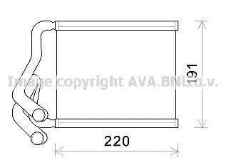 Радиатор отопителя салона Hyundai Elantra 11> AVA COOLING 'HY6380