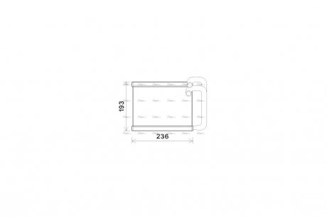 Радіатор обігрівача салону Hyundai Sonata 2,0 2,4 09>, Optima 2,0 2,4i 10> AVA AVA COOLING HY6391