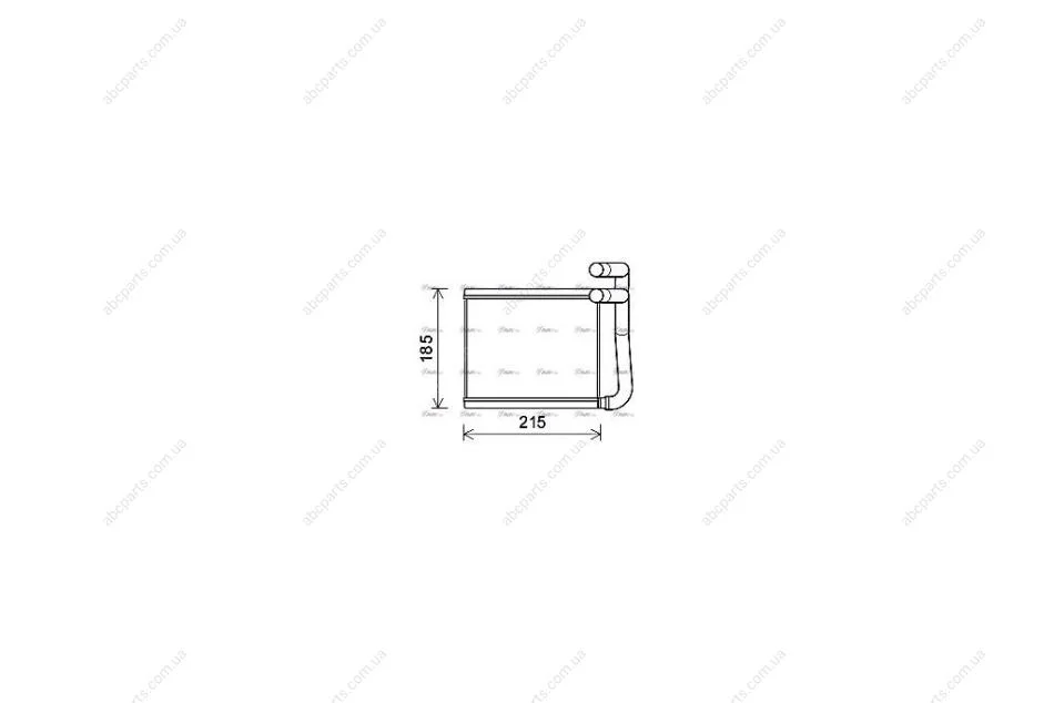 Радіатор обігрівача салону Hyundai Accent 11>, Kia Rio 11> AVA AVA COOLING HY6393 (фото 1)