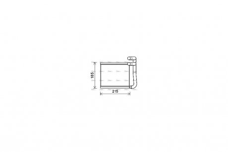 Радіатор обігрівача салону Hyundai Accent 11>, Kia Rio 11> AVA AVA COOLING HY6393