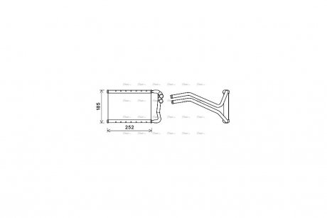Радиатор отопителя салона AVA AVA COOLING HY6437