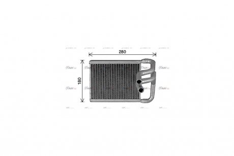 Радіатор обігрівача салону Hyundai Elantra 07> AVA AVA COOLING HY6482