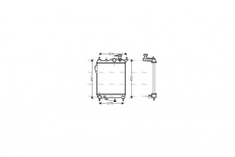 Радиатор охлаждения двигателя AVA AVA COOLING HYA2099