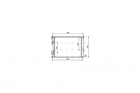 Радиатор охлаждения двигателя AVA AVA COOLING HYA2277