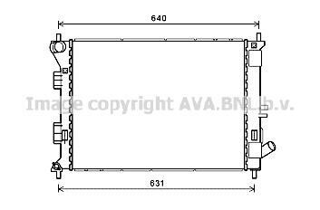 Радиатор охлаждения двигателя Hyundai Elantra (11-15), I30 (12-)/KIA Ceed (12-18), Cerato (13-) AVA AVA COOLING 'HYA2335