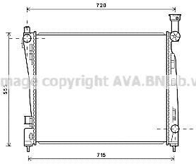 Фото радіатор охолодження двигуна Jeep Grand Cherokee (10-) 3.0VVT, 3.6VVT, 5.7HEMI AVA AVA COOLING 'JEA2054 Радіатор охолодження двигуна Jeep Grand Cherokee (10-) 3.0VVT, 3.6VVT, 5.7HEMI AVA AVA COOLING 'JEA2054