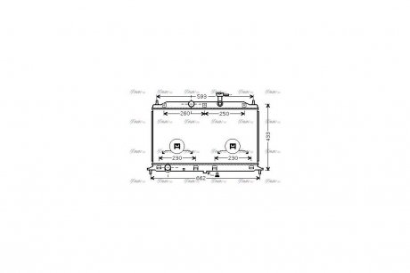 Радиатор охлаждения двигателя AVA AVA COOLING KA2078