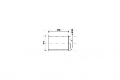 Радиатор отопителя салона AVA AVA COOLING KA6166