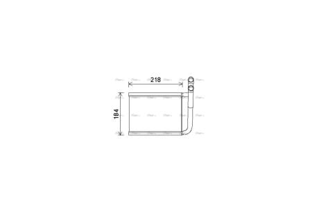 Радиатор отопителя салона Kia Rio II 1,4i 1,5d 1,6i 05> AC+/- MT/AT AVA AVA COOLING KA6166