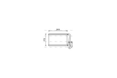 Радиатор отопителя салона Kia Sorento I 03>10 AVA AVA COOLING KA6169