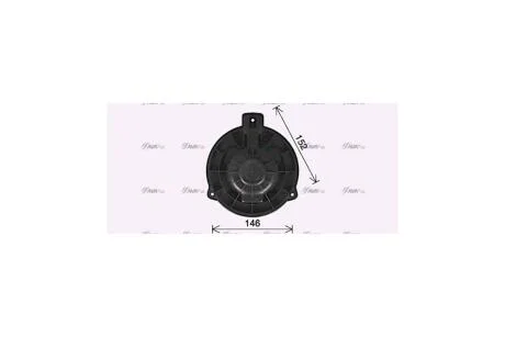 Вентилятор обігрівача салону Kia Rio (11-17) (KA8309) AVA AVA COOLING 'KA8309