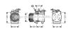 Компресор кондиціонера KIA Sorento I (02-) 2.5CRDi AVA AVA COOLING 'KAK137 (фото 1)