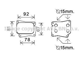 Радиатор масляный MB C-Class (00-), E-Class (02-) 1.8 Kompressor AVA AVA COOLING 'MS3559
