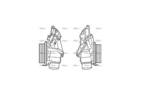 Радіатор масляний (с корпусом) MB C-Class W203 (00-), E-Class W211, W212 (02-) 3.0i, 3.5i (MS3688H) AVA AVA COOLING 'MS3688H