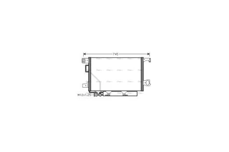 Радиатор кондиционера MB C-Class 203 (00-) AVA AVA COOLING MS5360D