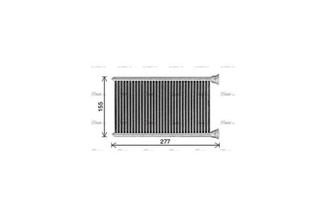 Радиатор отопителя MB C-Series (14-), E-Series (16-), G-Series (18-) AVA AVA COOLING 'MS6780