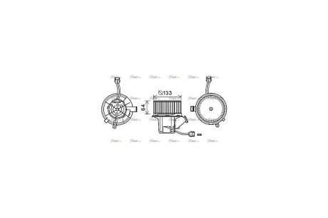 Вентилятор отопителя салона MB C204 E212 AVA AVA COOLING MS8640